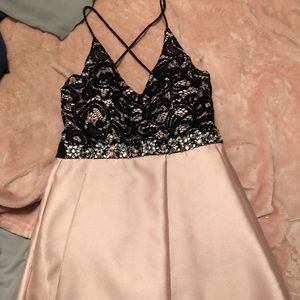 A homecoming dress with pockets